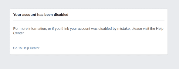 Account Disabled
